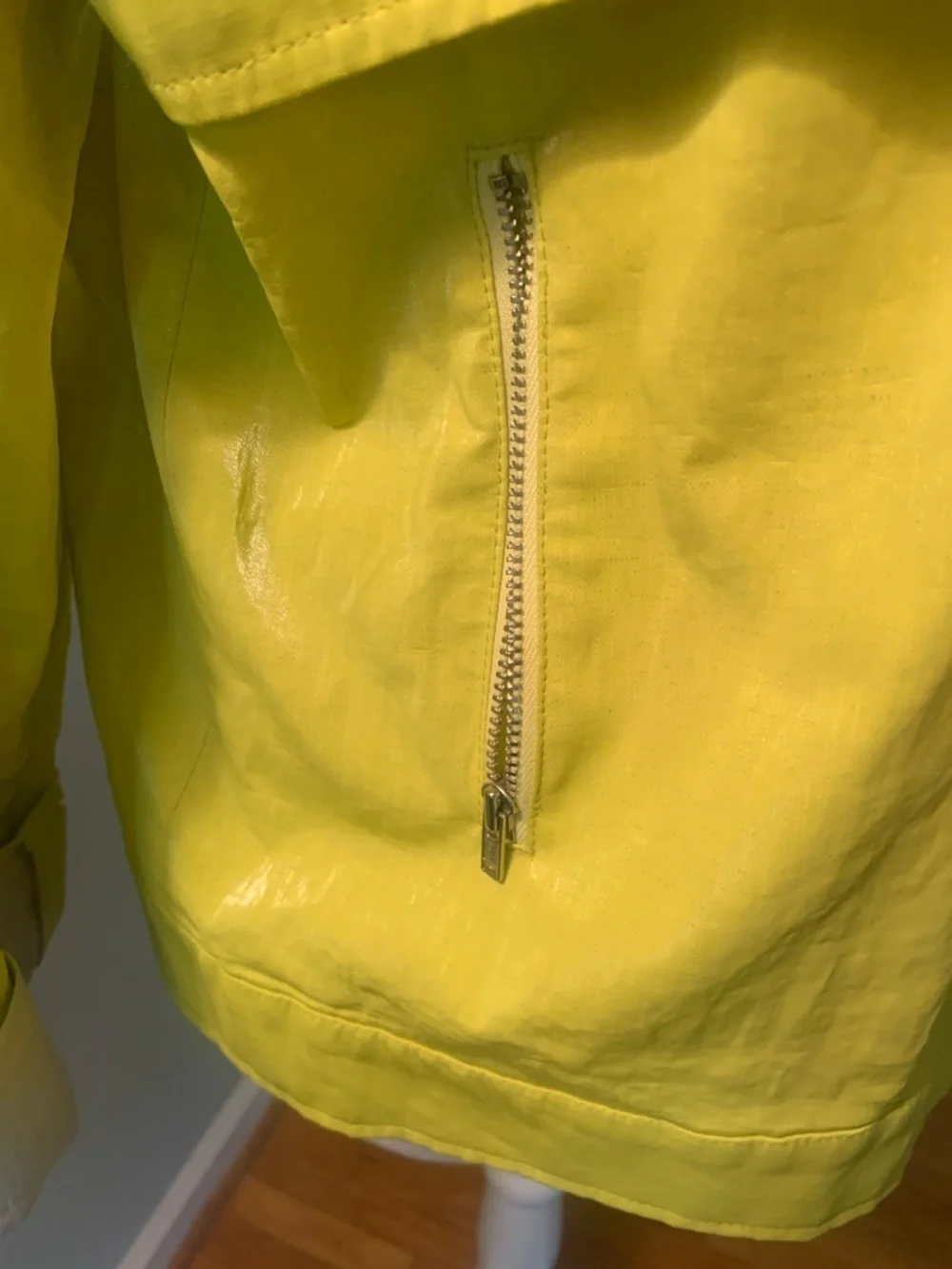 J’Envie yellow buttoned lightweight jacket, size 12